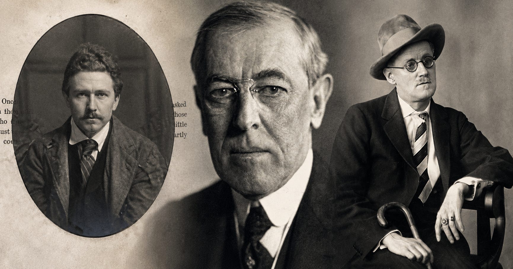 Woodrow Wilson, Ezra Pound and an homage to James Joyce's *Ulysses*